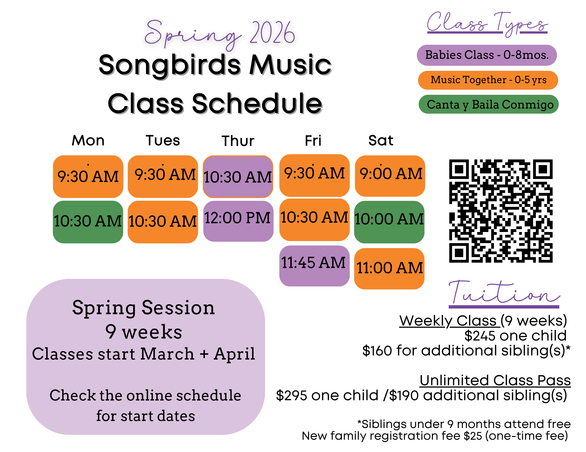Copy of winter 2026 Schedule (11 x 8.5 in) Print for Door